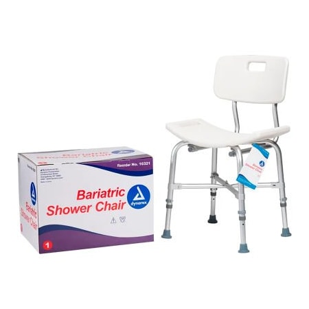 Dynarex Dynarex Bariatric Shower Chair W/ Back, Single Pack 10321